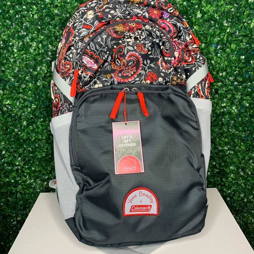 Vera Bradley + Coleman 22L Hydration Outdoor Daypack - Eden Paisley Gray